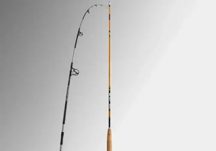 Composite image showing the evolution from a vintage Ugly Stik to the modern GX2, representing the brand's enduring legacy.
