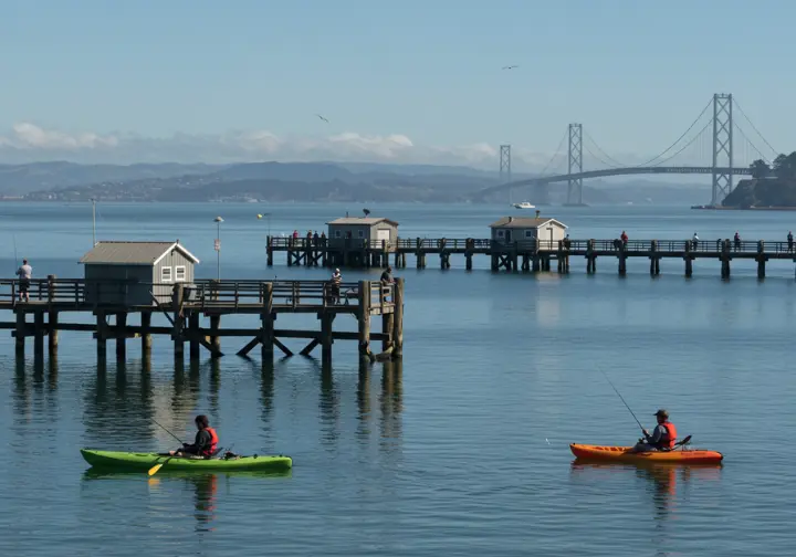 Prime fishing locations around Emeryville