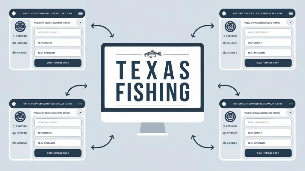 Step-by-step guide on obtaining a Texas fishing license online, with application form screenshots.