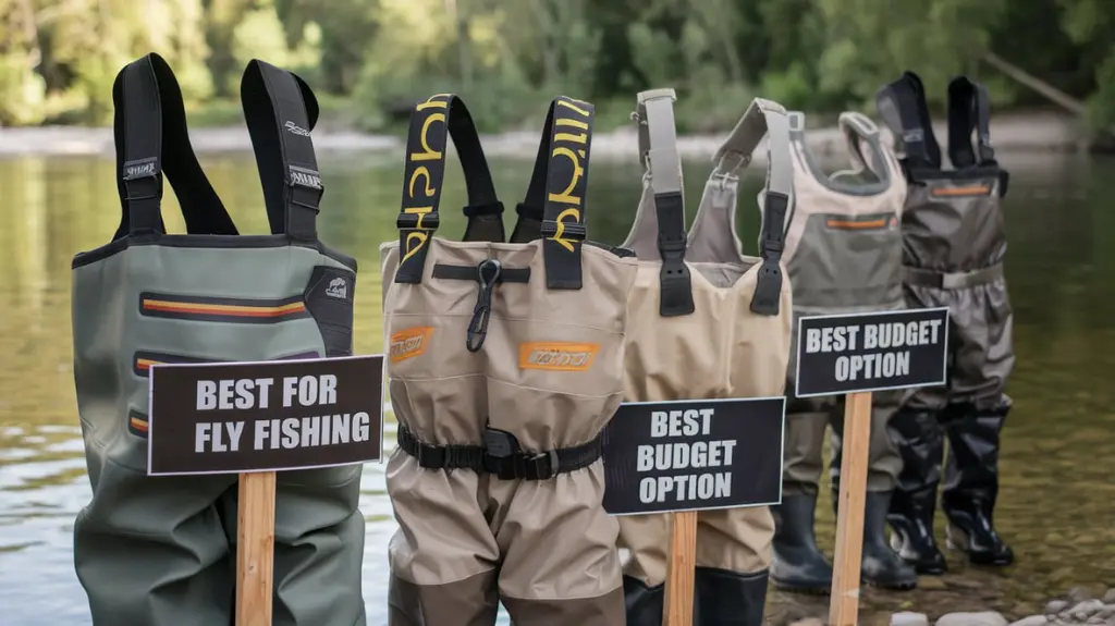 Selection of top-rated waders with expert ratings