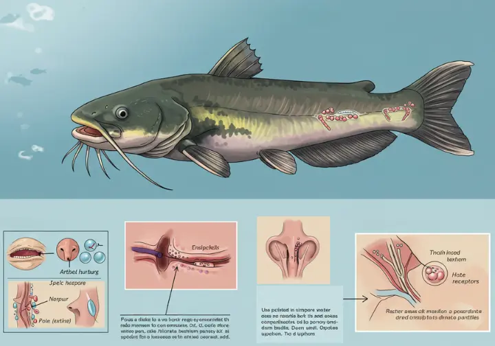 The sensory systems of catfish and a comparison of natural and artificial bait.