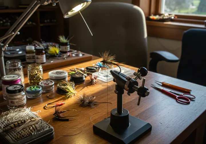 The materials and process used to construct fly fishing flies.