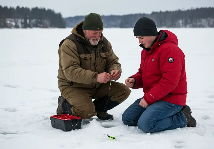Tips and techniques for successful ice fishing, including how to find fish and use equipment effectively.