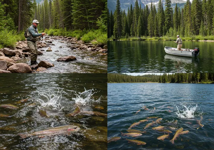 Matching hook sizes to different trout fishing techniques and environments.