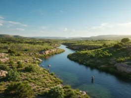 Texas Hill Country charm meets fly fishing hotspots on the Llano River, a premier Texas angling destination.