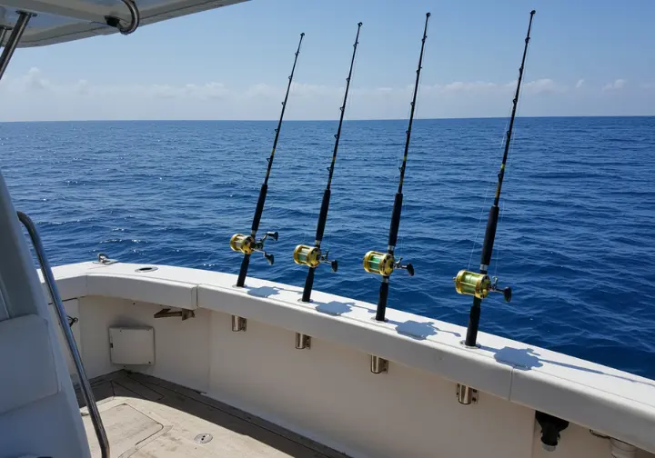 Scenic view from a charter fishing boat, inviting exploration and fishing adventures.