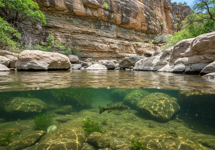 Understanding the Llano River ecosystem: geological diversity and aquatic life of the Llano River in Texas.