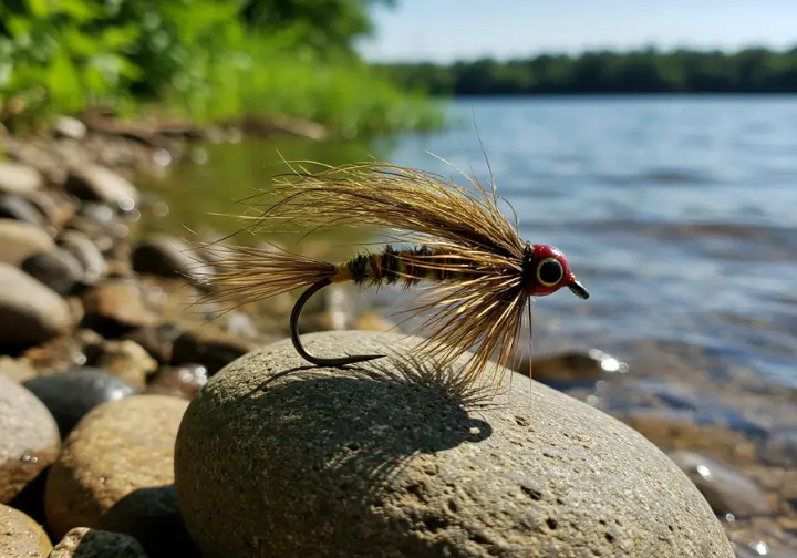 top fly patterns for fly fishing for smallmouth bass in Maine lakes and rivers.