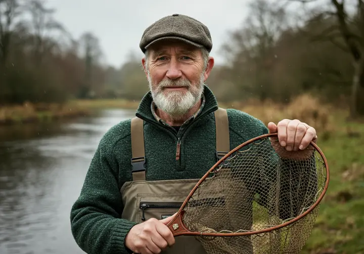 Portrait of an Irish ghillie, embodying expert advice and local insights for fly fishing in Ireland.