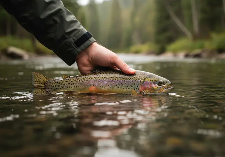 Ethical angling and conservation in Canada: highlighting catch and release and responsible fly fishing practices.