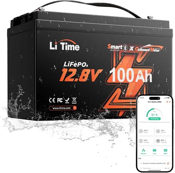 LiTime 12V 100Ah TM Bluetooth