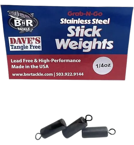 Dave’s Tangle Free Steel Stick Weights