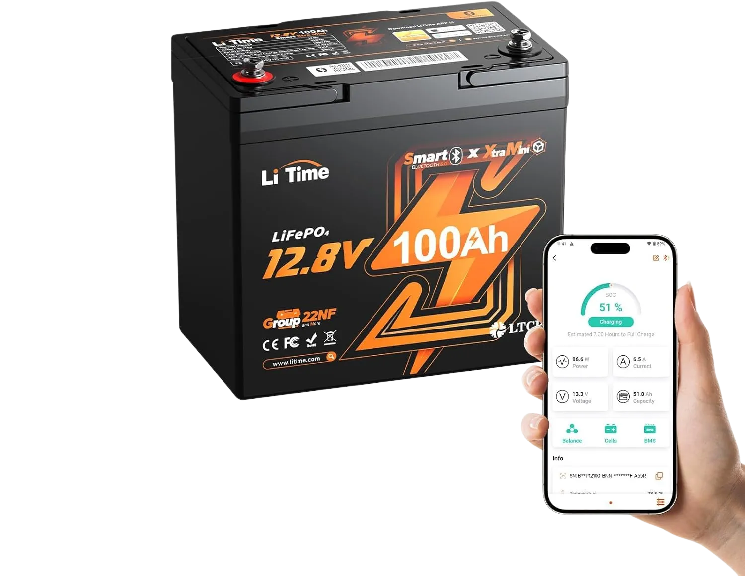 LiTime 12V 100Ah "Mini" LiFePO4