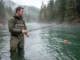 Float Fishing for Steelhead: From Physics to Fish Angler float fishing for steelhead in Pacific Northwest river, watching centerpin float drift