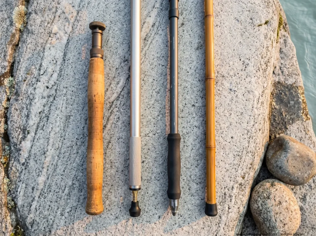 Four best wading staffs compared side by side: Simms, Fishpond, Riverstick, Grass Sticks review
