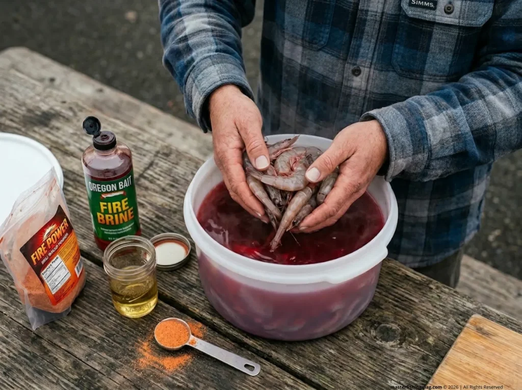Master Fishing Magazine coon shrimp curing pautzke red nectar recipe columbia river