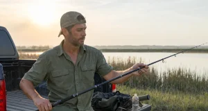 Why Telescoping Fishing Rods Snap and It’s Not the Blank Angler extending a telescoping fishing rod at a truck tailgate at first light on a travel fishing trip