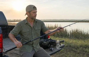 Why Telescoping Fishing Rods Snap and It’s Not the Blank Angler extending a telescoping fishing rod at a truck tailgate at first light on a travel fishing trip