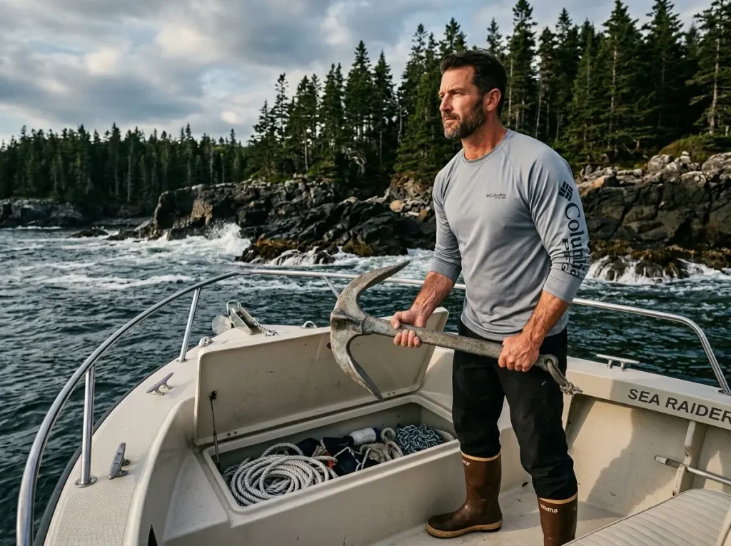 Captain selecting the right anchor for a rocky bottom
