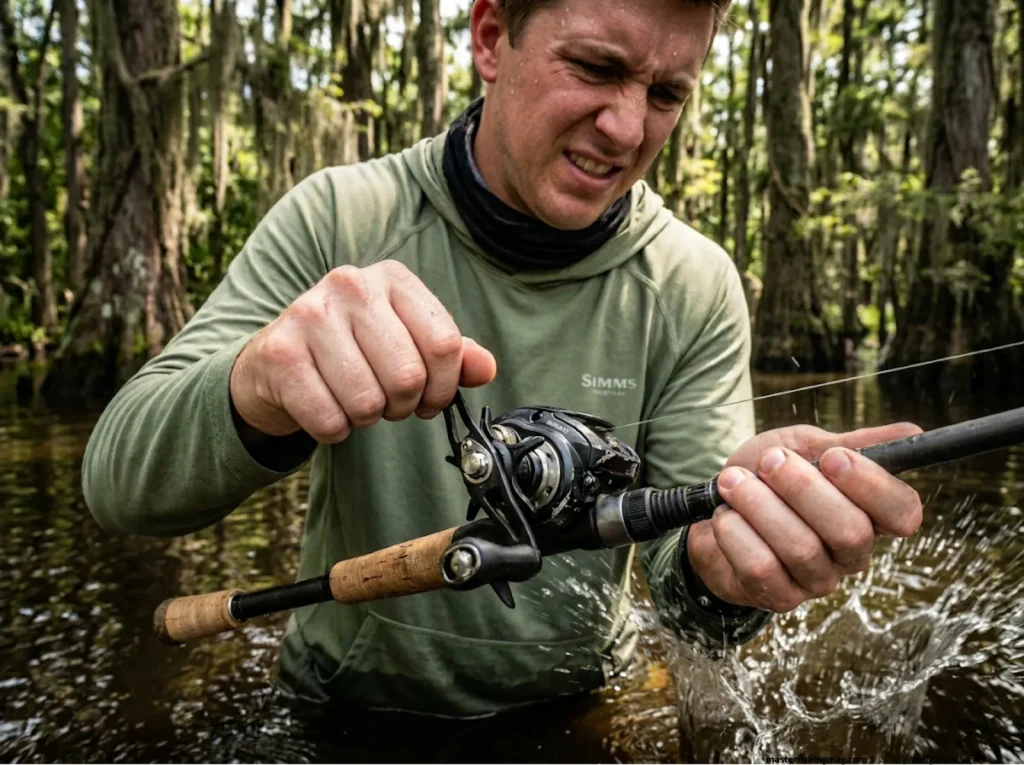 adjusting baitcaster centrifugal braking system pins