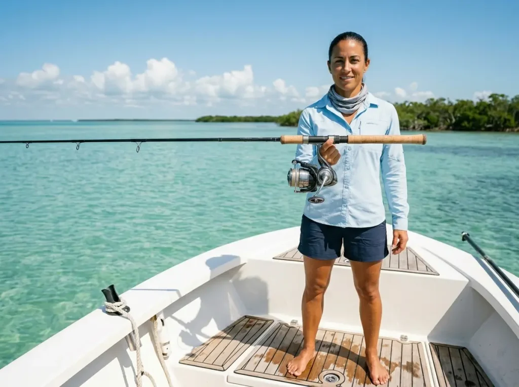 Angler tests spinning reel size chart 1000 to 6000 explained rod balance point.