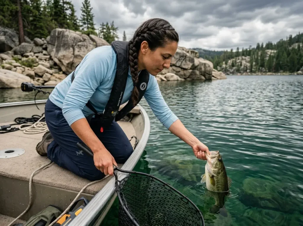 Master Fishing Magazine educated fish safe release