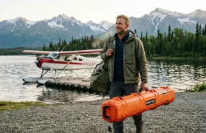 Fishing Rod Cases That Actually Survive Air Travel Angler arriving at lodge with protective fishing rod case travel protection guide.