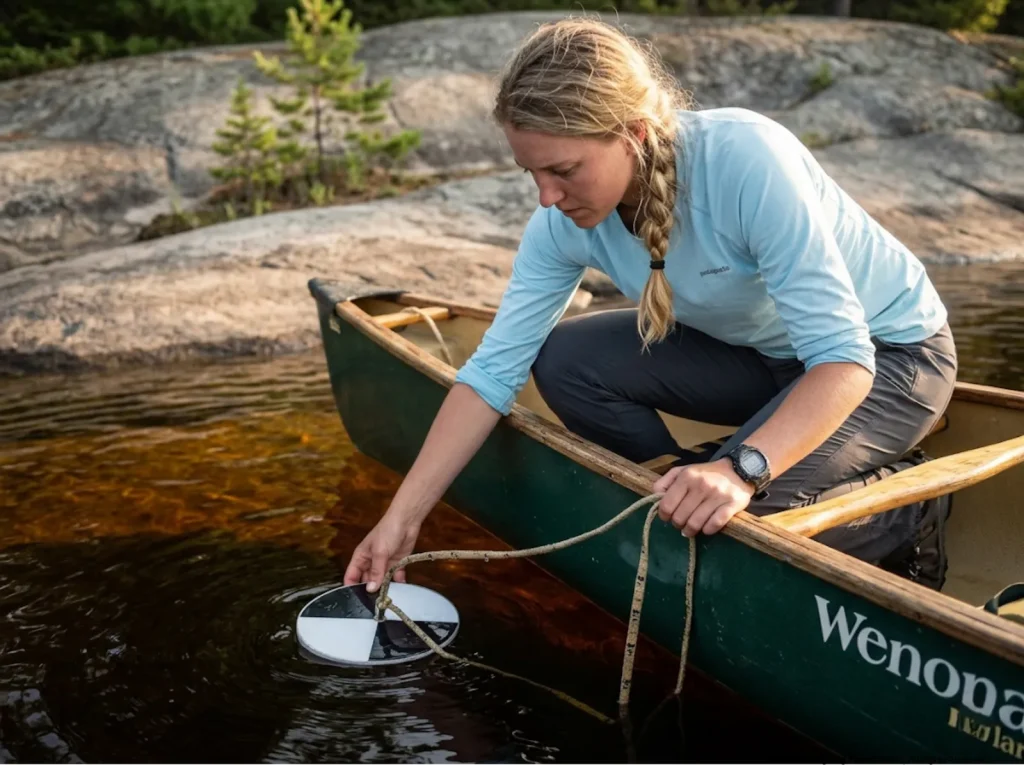 Testing water clarity to predict fish depth