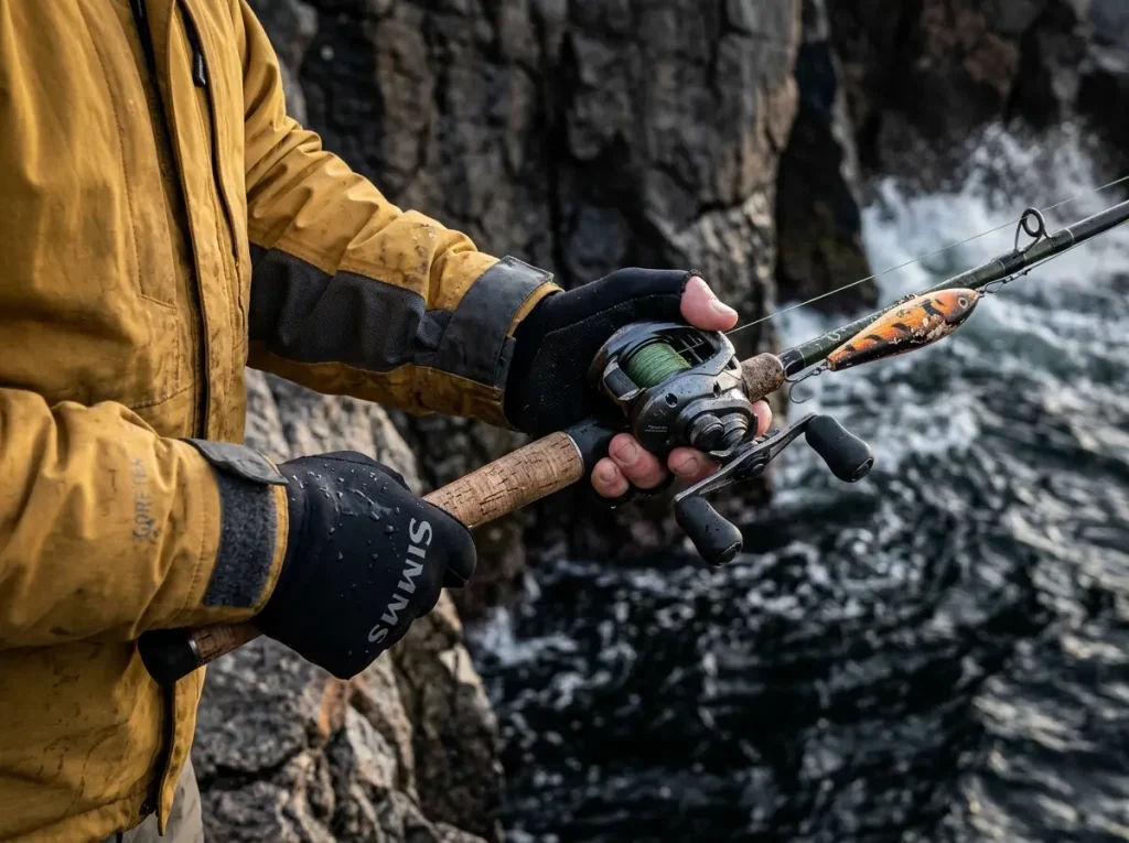 Trolling deep rock structure looking for post-turnover peak feeding