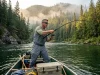 Telescoping Fishing Rods Tested on a 10-Day Float Trip Angler casting a telescoping fishing rod from an expedition canoe on a remote float trip