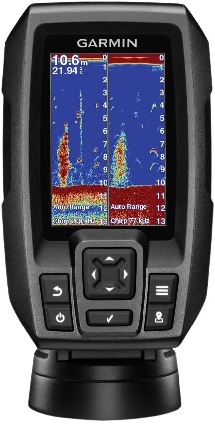 Garmin Striker 4 GPS fishfinder with CHIRP sonar, a gift for boat anglers