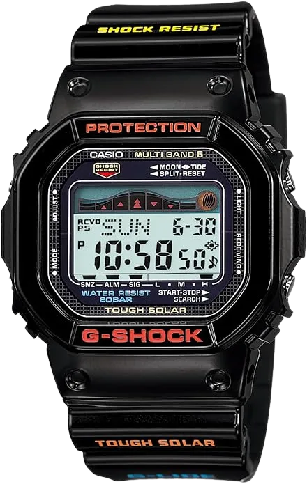 Casio G-Shock G-Lide GLX-5600 200m tide watch for surf and saltwater fishing