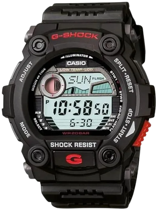 Casio G-Shock G7900-1 budget tide graph watch for fishing