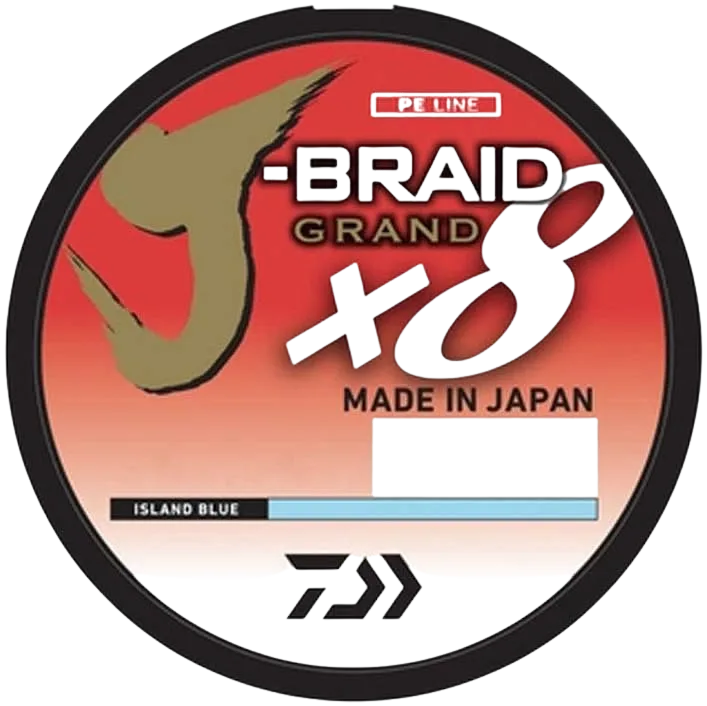 Daiwa J-Braid Grand 8X braided fishing line spool, best braid for spinning reels and finesse
