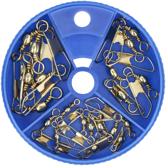 Eagle Claw brass snap swivel assortment in mixed sizes