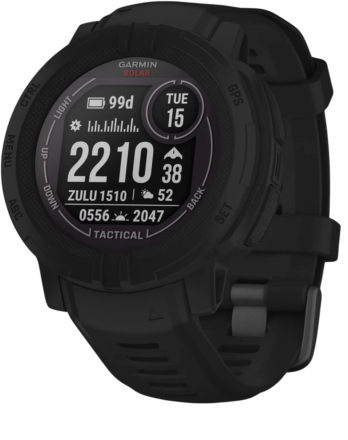 Garmin Instinct 2 Solar Surf watch with tide and solunar data, a fishing gift