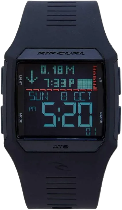 Rip Curl Rifles pre-programmed tide watch for surf fishing