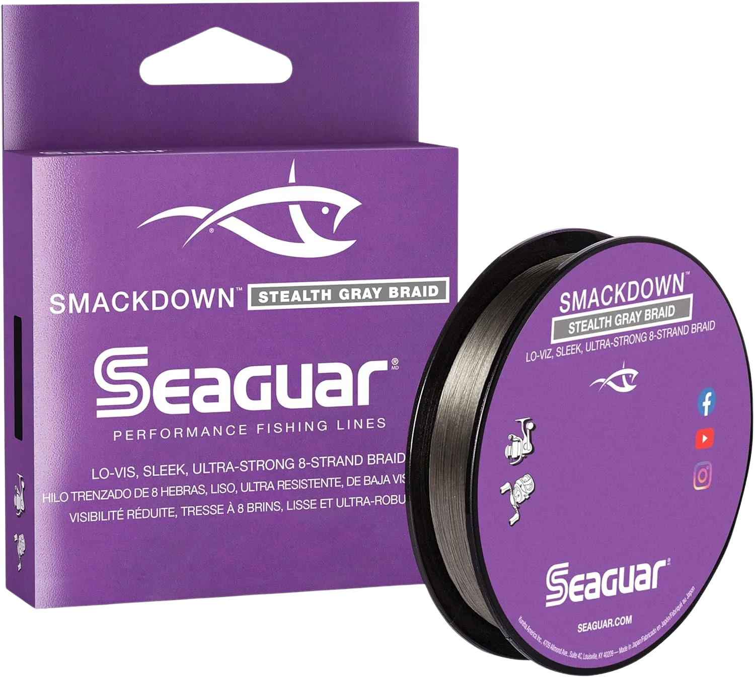 Seaguar Smackdown braided fishing line spool, best braid for long casting distance