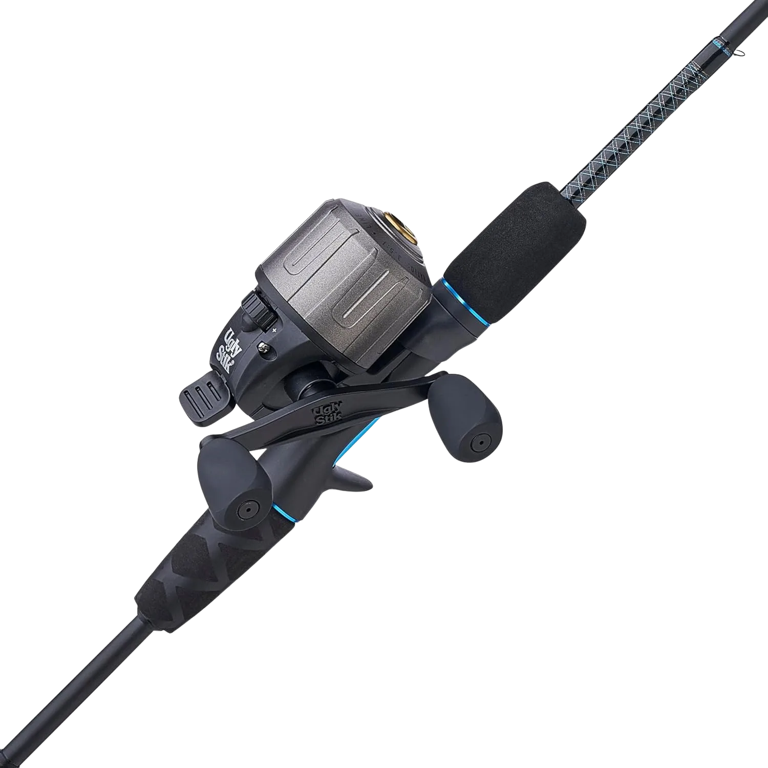 Shakespeare Ugly Stik GX2 Youth spincast combo, a durable tangle-free fishing pole for older kids