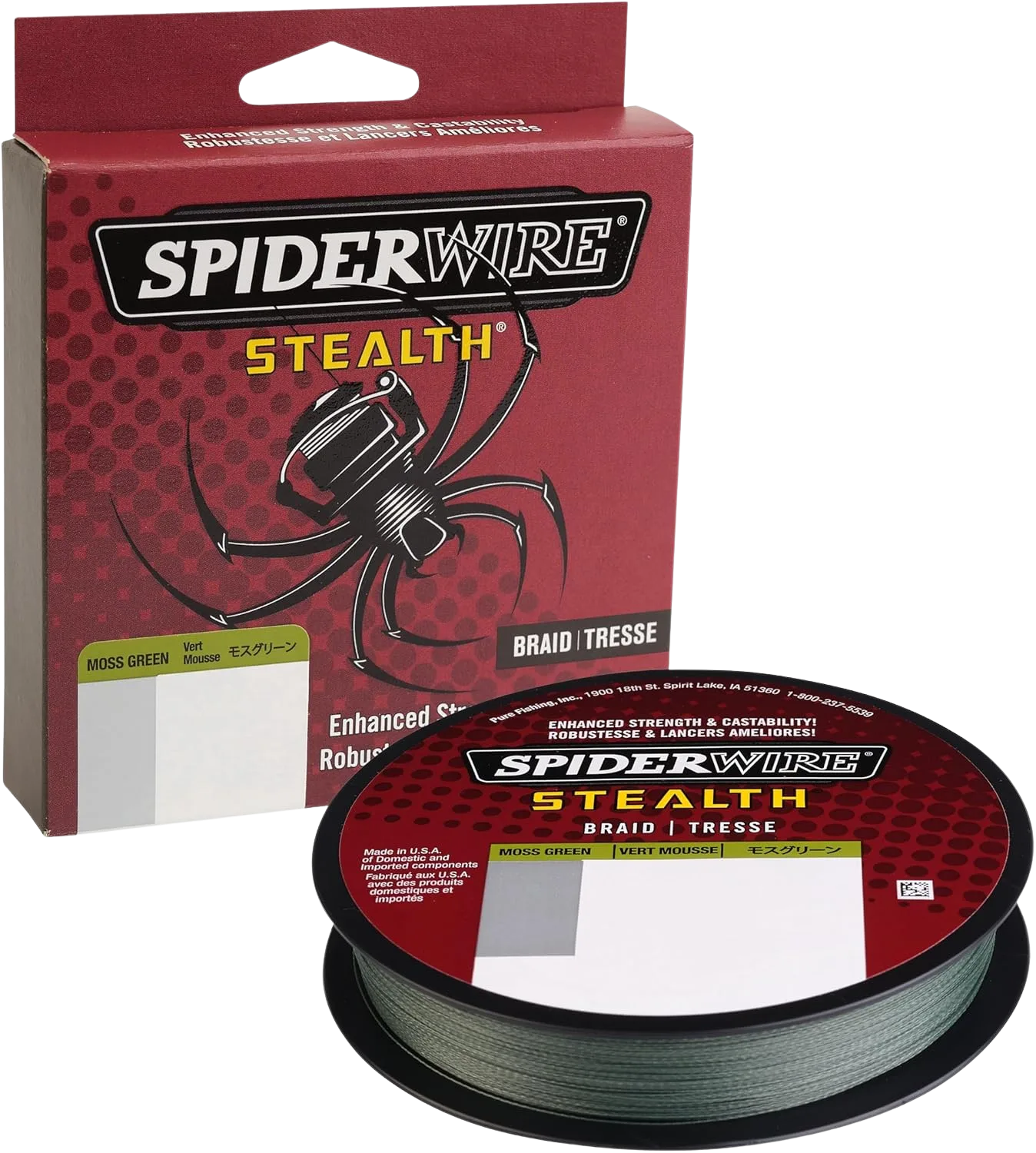 Spiderwire Stealth Superline braided fishing line spool, best value durable braid