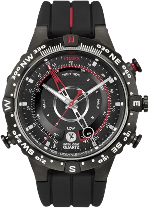 Timex Intelligent Quartz Tide Temp Compass T2N720 analog fishing watch