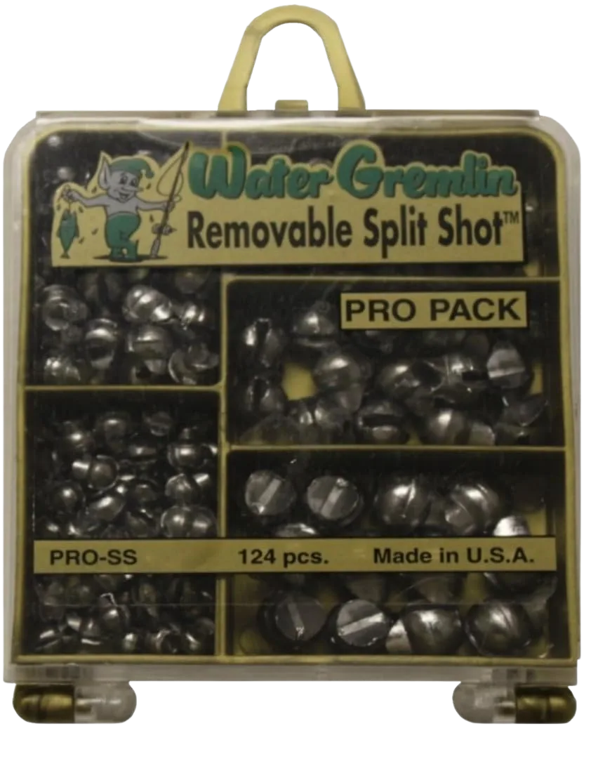 Water Gremlin removable split shot assortment with squeeze-off ears