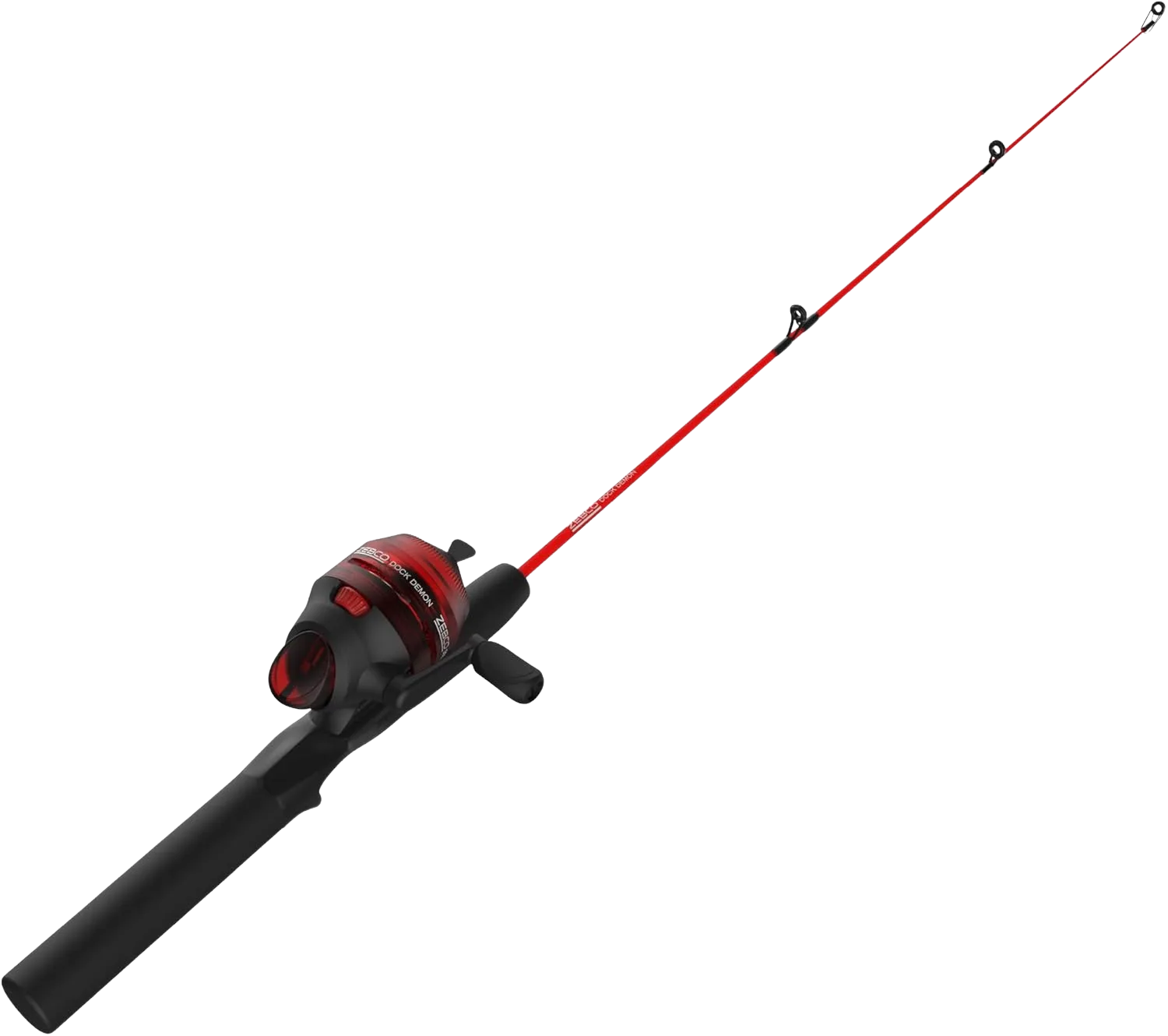 Zebco Dock Demon 30-inch spincast combo, a tangle-free fishing pole for toddlers ages 3 to 5