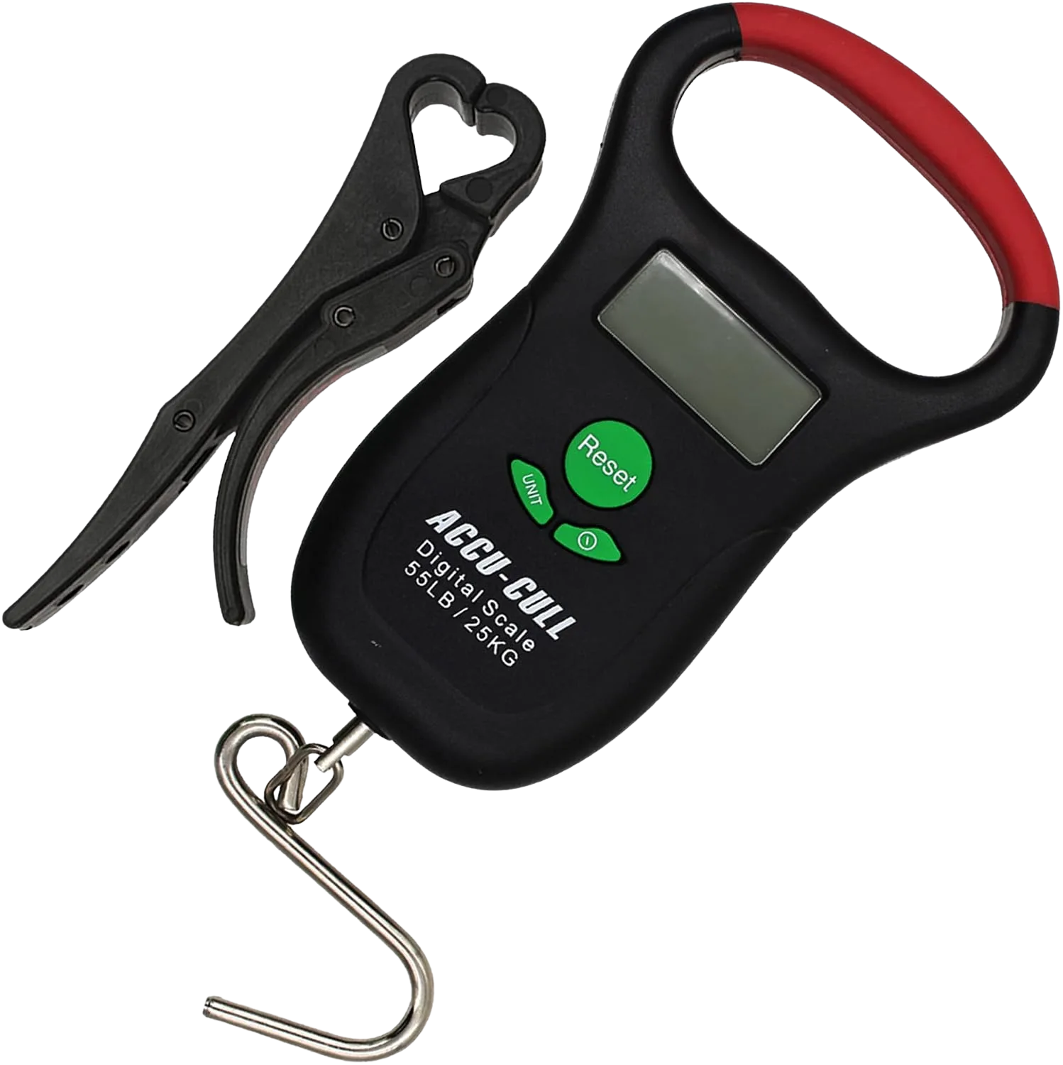 Accu-Cull digital fish scale with mini grip and 110 lb capacity for big fish and culling