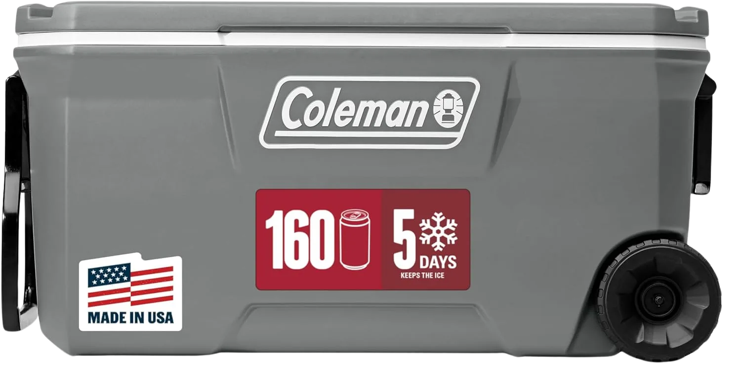 Coleman Classic Series 100-quart wheeled cooler for offshore fishing