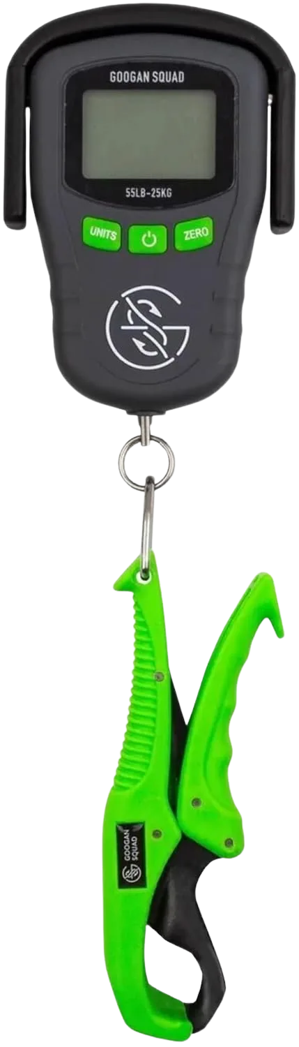 Googan Squad digital fish scale with integrated lip gripper on a budget