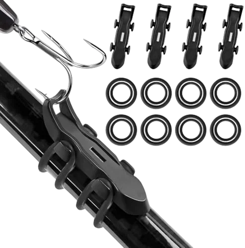 HK2F magnetic fishing hook keeper four-piece set for quick one-hand rig changes