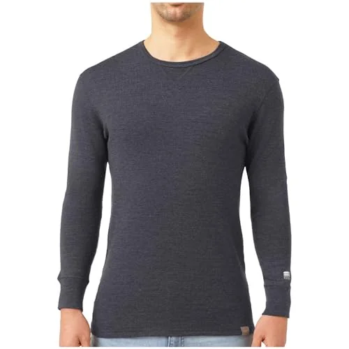 MERIWOOL heavyweight 400g merino wool base layer top for cold-weather fishing