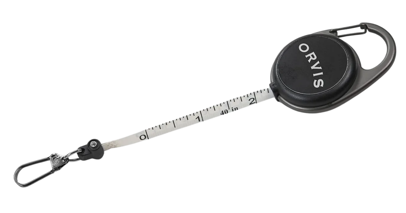 Orvis Black Nickel Zinger fixed-pin retractor for wading