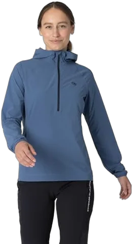 Outdoor Research Astroman Air women's sun hoodie with laser-cut ventilation for fishing